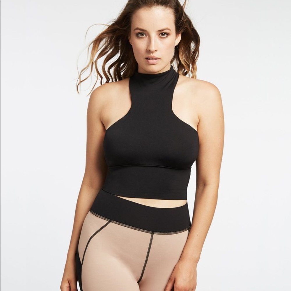 Michi Black Extension Crop Top Size Medium. Rare, sexy and sustainably made